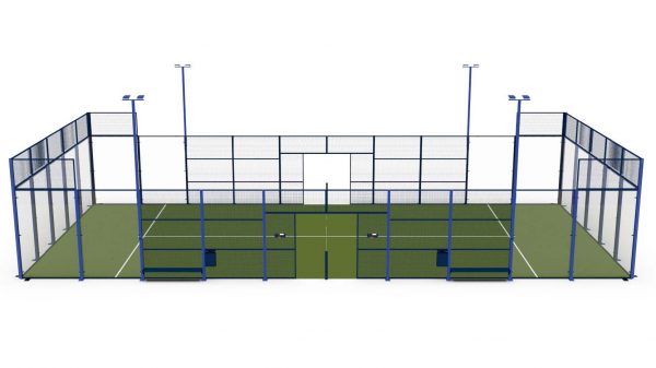 Court de padel 'VISION' - cadre construit avec un tube de 40 x 40 x 2 mm - installation fixe ou temporaire_1