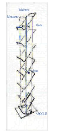 7a4 - meuble présentoir - form x.L. - hauteur 156 cm_1