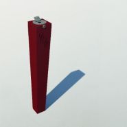 Cendrier d'extérieur personnalisable - Angelo - Hauteur 1000 mm - Largeur 150 mm - Couleurs au choix sur nuancier RAL_1