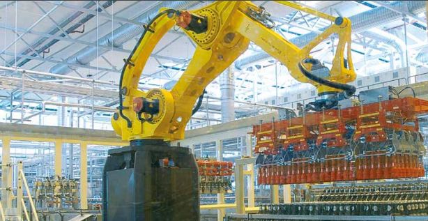 Palettiseur RoboKombi - hauteur maxi 2700 mm pour caisses, fardeaux et bouteilles pleines - PALROBOKOMBI SIDEL_2