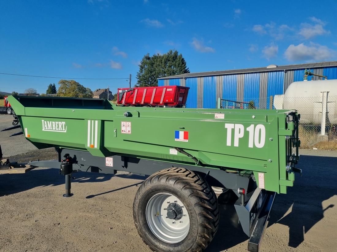 Remorque TP 10 - Benne 4,15x0,60 m - Volume 5,5-14,61 m³ (Essieu 100)_1