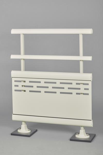 Tôle perforée - garde-corps aluminium avec remplissage 1 ou 2 lisses - teinte RAL au choix_1