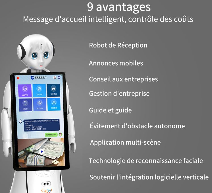 Robot Alice avec capacités d'interaction avancées
