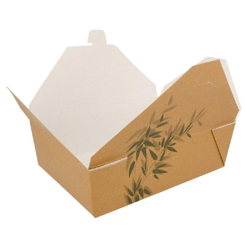 Boîte alimentaire à fermeture kraft Feel Green 1980ml - par 50_1