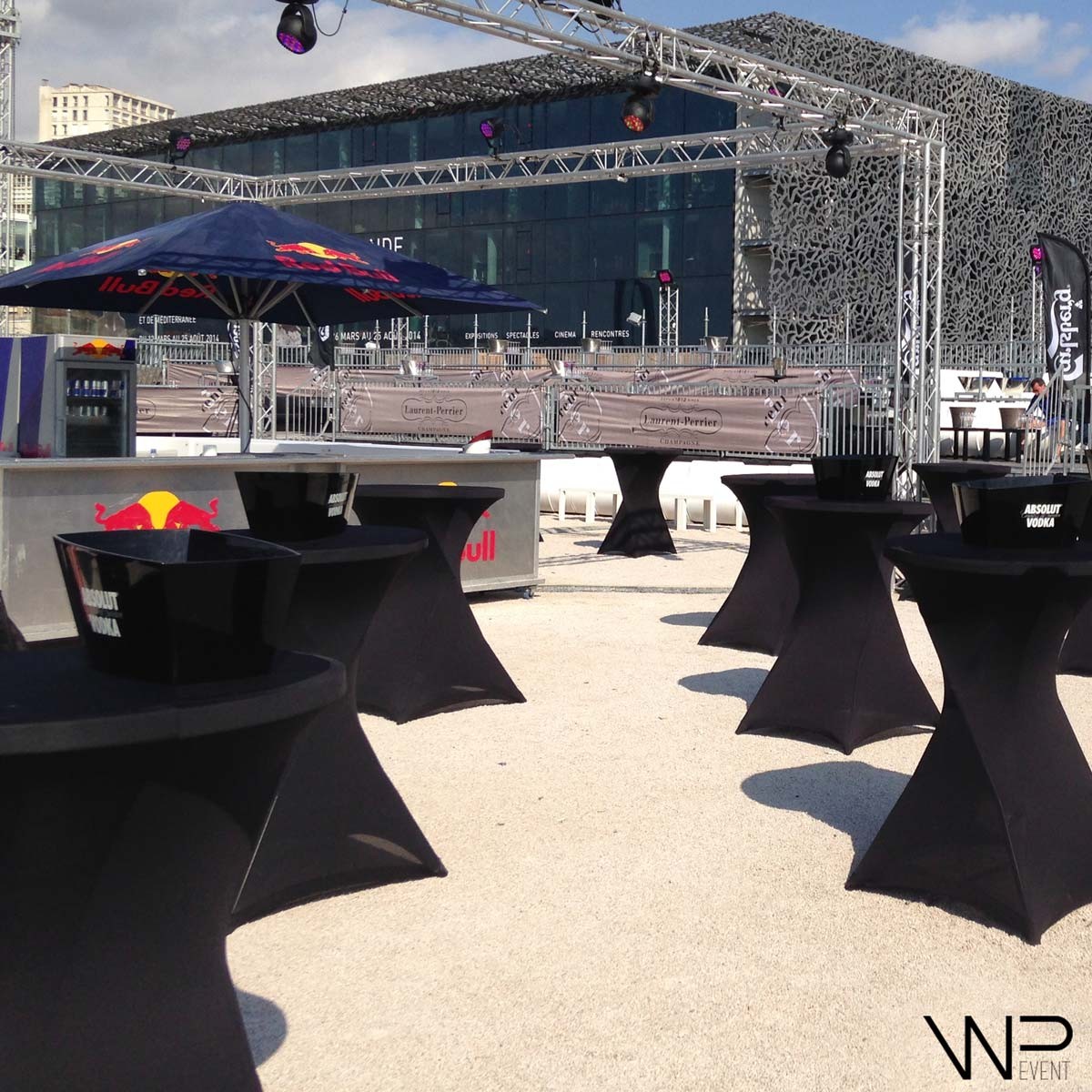 Housse de mange-debout noire - 110x80 cm - élasthanne et polyester - usage intérieur/extérieur_1