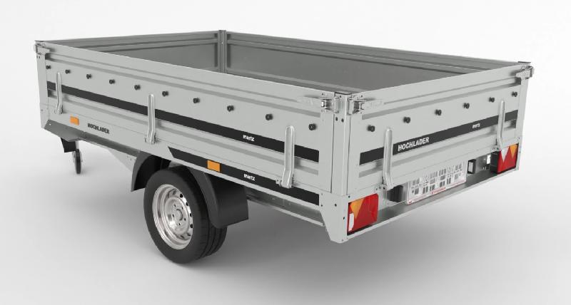 Remorque roues dessous - 2,54 X 1,53 M - 1300 KG - MARTZ HOCHLADER 250+_1