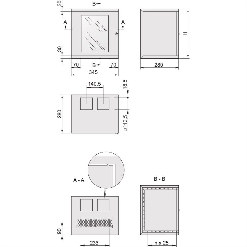 SCHROFF Armoire EPCASE 10