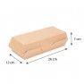 Boîte kraft brun - Garciadepou - 26 x 12 x 7 cm - 2000 ml - Par 50 - NN03070035_1