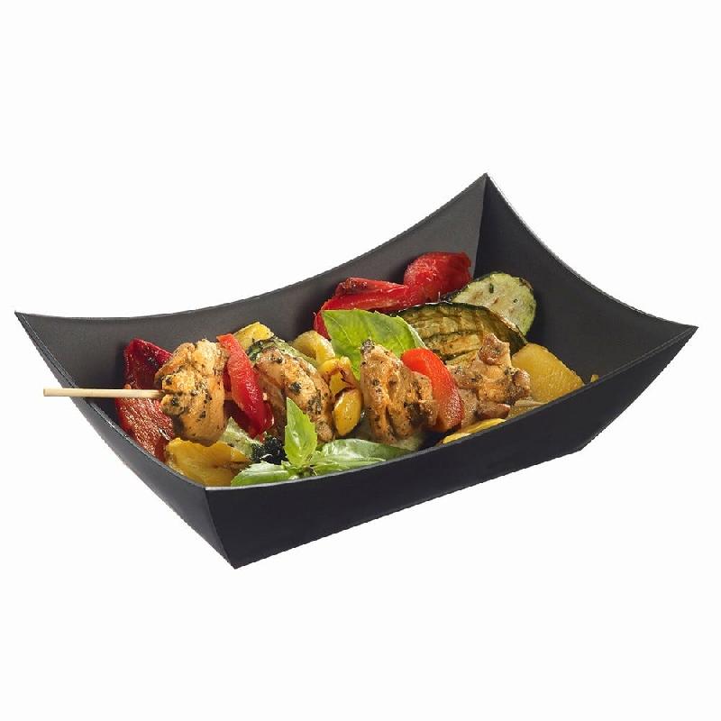 Barquette PP réemployable LOOP 22x14,5x6,5cm anthracite mat - par 60_1