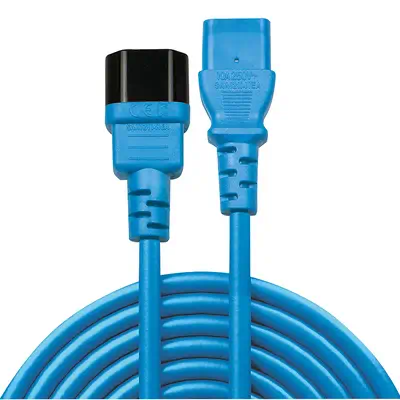 LINDY 1m iec extension lead blue_1