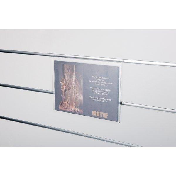Porte affiche A4 horizontal en PET transparent - épaisseur 1mm_1