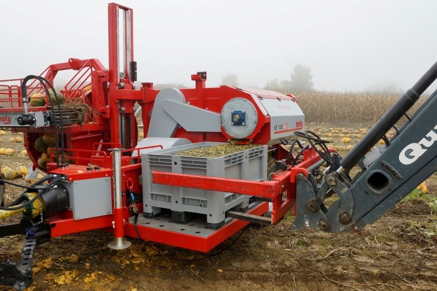 Récolteuse de pépins de citrouilles ke 1800 - moty gmbh - performance 4 ha/j - puissance 33 kw_1