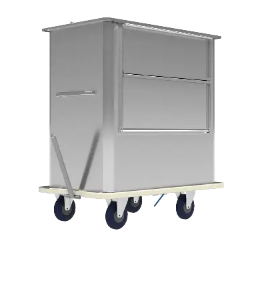 Triporteur électrique Cobrane A1 XL - Caisson déchet 1m3 pour sites hospitaliers, alimentaires, aéroportuaires et ERP_1