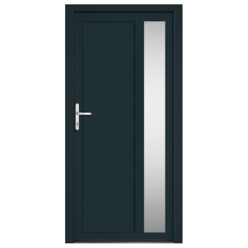 Vidaxl porte d'entrée anthracite 98x200 cm pvc 3157100_1