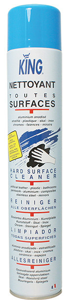Mousse nettoyant degraissant toutes surfaces lisses king aerosol de 750ml_1