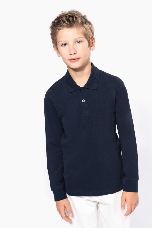 Polo manches longues enfant - Réf: K269 - Kariban - 100% coton - Coupe ajustée_1