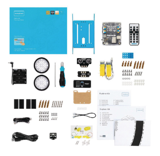 ROBOT ÉDUCATIF CONSTRUCTION PROGRAMMATION MBOT 1.1 EXPLORER KIT MAKEBLOCK (MCORE COMPATIBLE ARDUINOTM MBLOCK 5 SCRATCH 3)_1