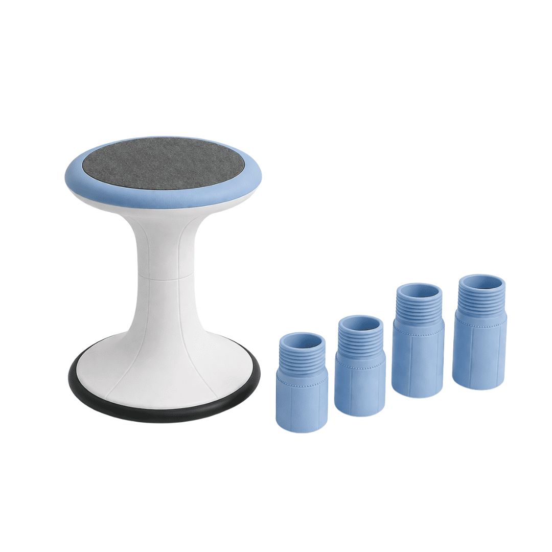 Tabouret dynamique scolaire réglable en hauteur MOBI-TWIST - Assise active T2 à T7_1