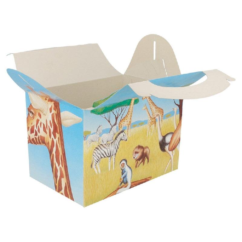 Boîte menu enfant carton Savane 17x16x10cm - par 300_1