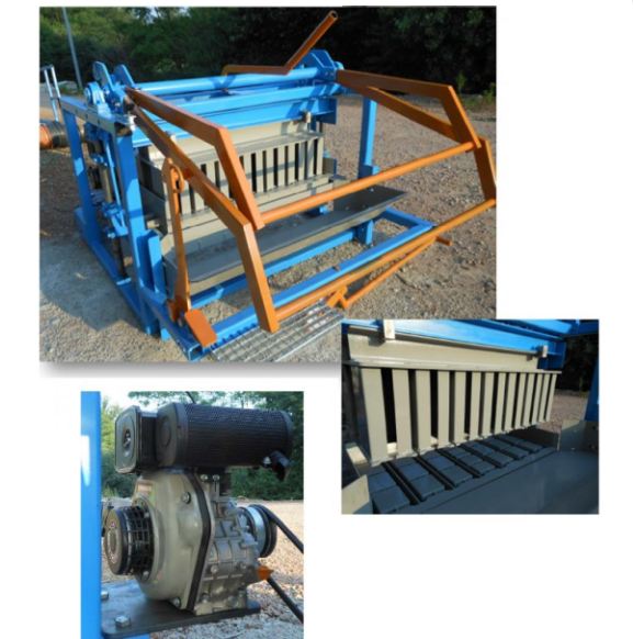 Pondeuse à parpaings, hourdis et pavés multifonction - 1200 à 2400 blocs en 8H - RÉF. EYB01-ET - 3 motorisations disponibles_1