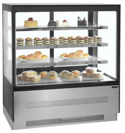 Vitrine réfrigérée 3 niveaux 90cm - 1.72 m² - inox / verre - LPD903F - neuf_1
