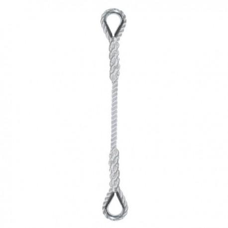 Élingue cordage polypropylène - 2 boucles cossees epissees main (sur demande) référence 4405_1