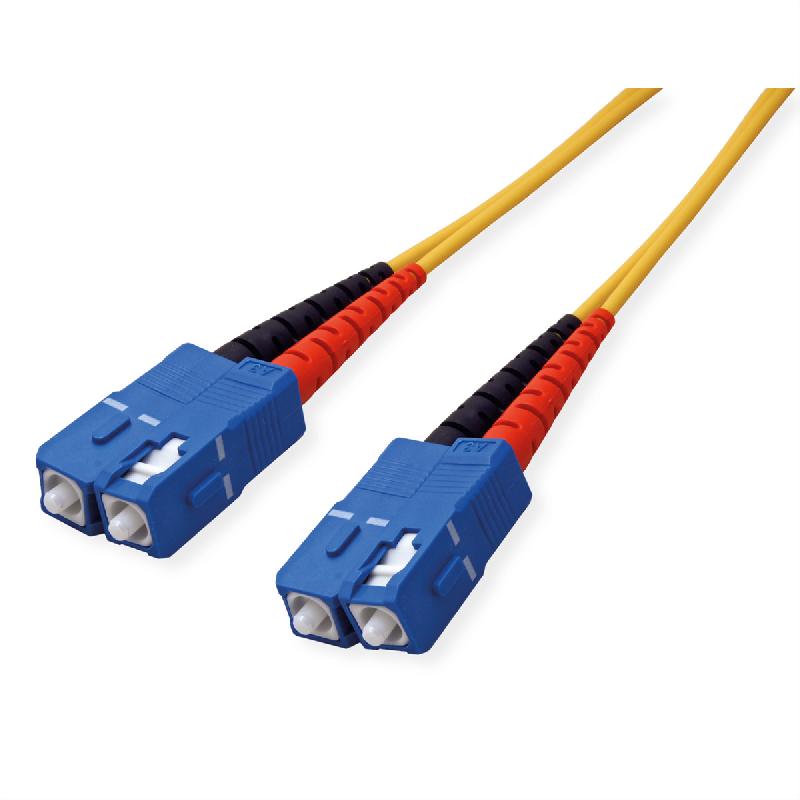 Câble Patch FO duplex Singlemode E9/125 µm SC/SC, OS2, jaune, 1 m_1