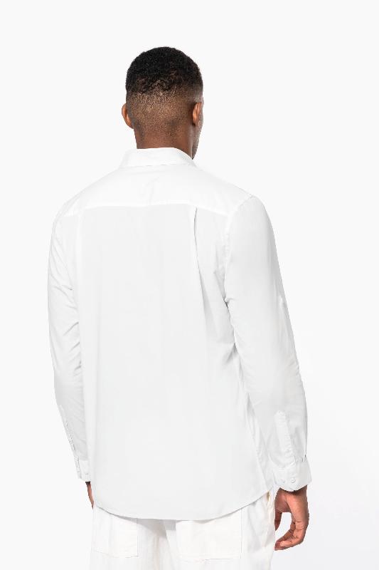 Chemise safari manches longues homme - 100% coton - Réf: K590_1