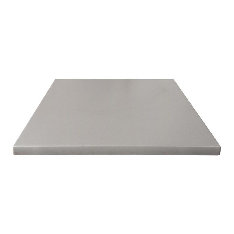 Plateau rectangle de table d'extérieur Werzalit  60x70cm décor Alu_1
