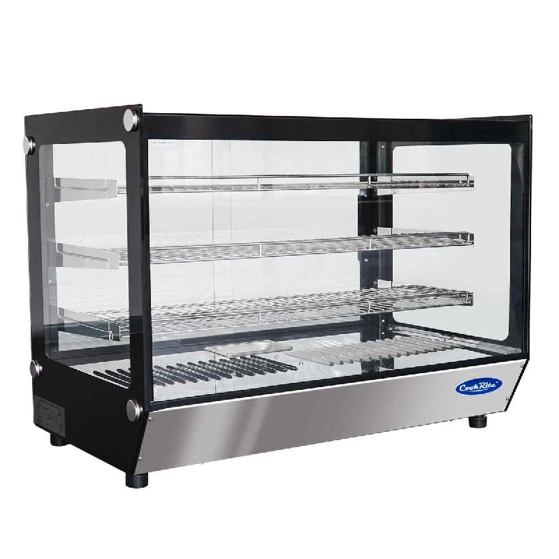 Vitrine chauffante droite de comptoir 200L WHF200L-B Atosa_1