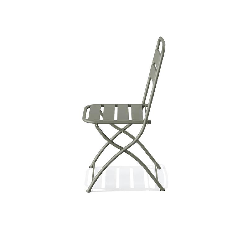 Breeze - Chaise de bistrot en métal vert_1