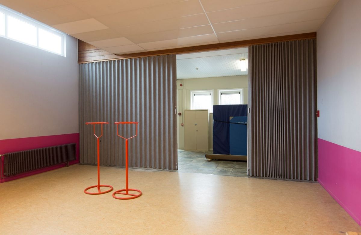 Séparation de pièce résistante et lavable en tissu vinyl