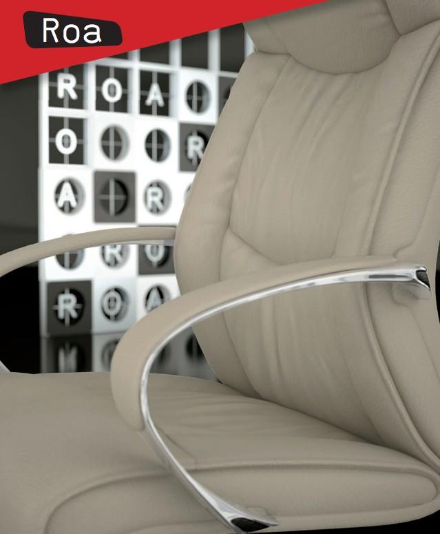 Fauteuil de Direction classique Roa - Mobel Linea. - Beige_1