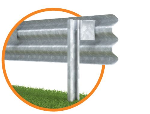 Glissière de sécurité H2-W5 3 ondes 2015 - Marcegaglia Buildtech - Hauteur hors sol 900 mm_1