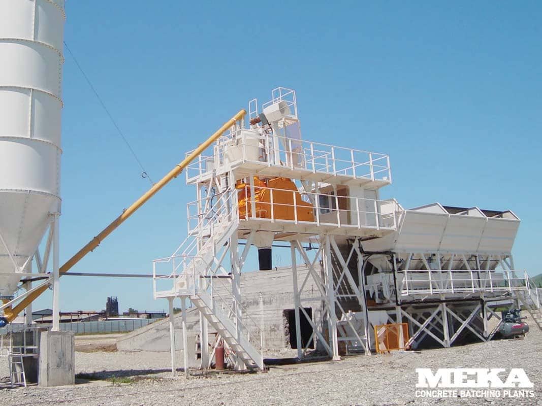 Mb-c60 centrale à béton - Meka - 60 m³/h - robuste et facile d'accès_2