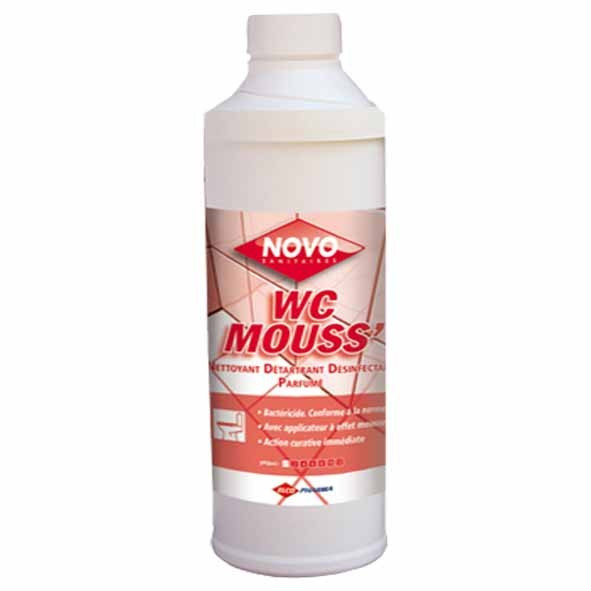 Novo wc mouss' detartrant desinfectant desodorisant cuvettes des wc ph:  1 flacon de 1l_1