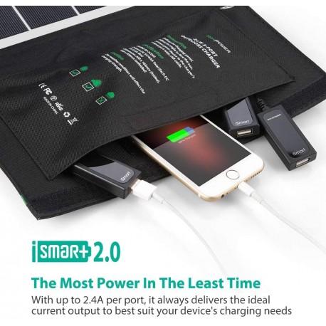 Panneau solaire 24w triple usb - ravpower_1