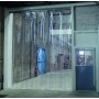 Porte à lanières transparentes - isolation thermique - lanières articulées en PVC avec support autoportant breveté_1