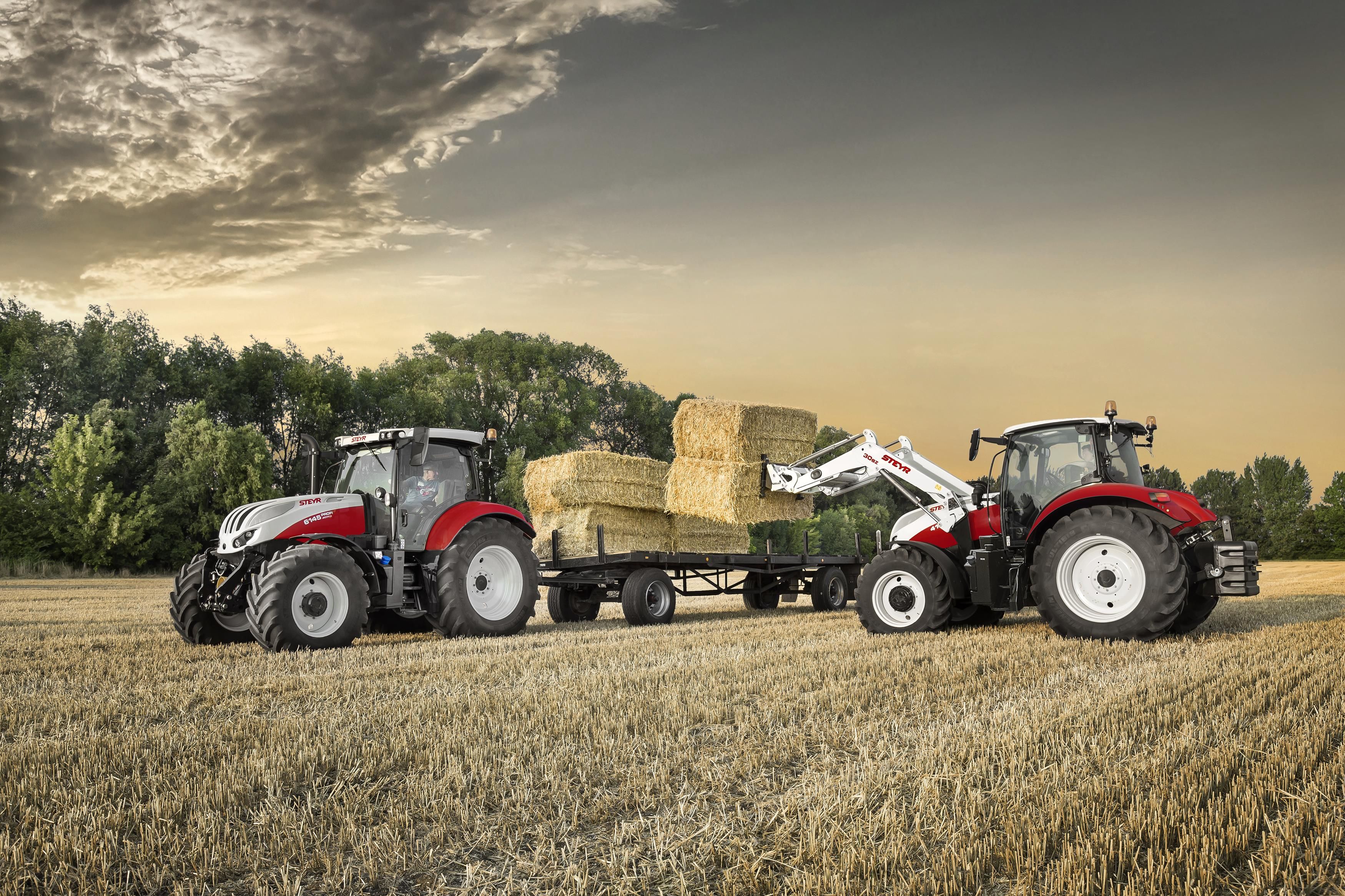 Tracteur Steyr Profi Classic conçu pour une puissance de 116 à 145 chevaux