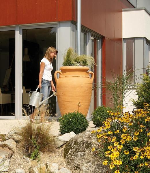 Amphore antik terracotta - 250L - Récupérateur d'eau de pluie design_1