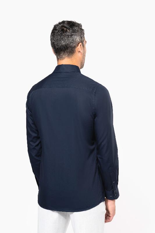 Chemise popeline manches longues homme - Kariban - Réf: K513 - 100% coton avec coupe ajustée et entretien facile_1