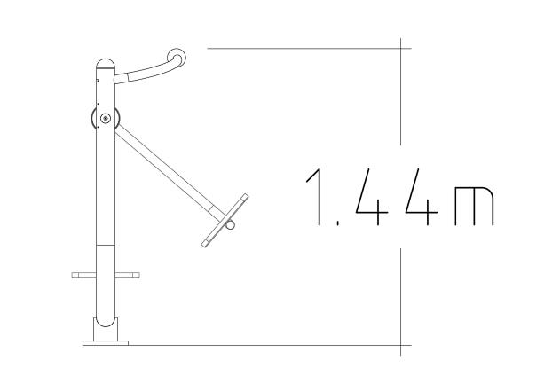 Équipement de fitness extérieur - Gym Air Walker 8054660 - Hags - Tonification des mollets et cuisses, amélioration cardiovasculaire_1