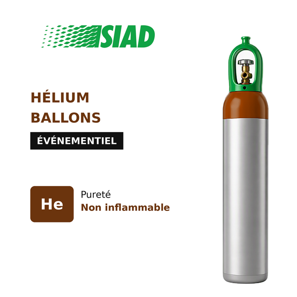 Hélium ballons, dirigeables et événementiel SIAD - non inflammable, non toxique, pour ballons baudruche et publicitaires_0