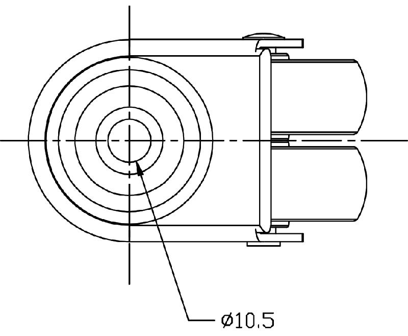 Roulette double 50mm 2