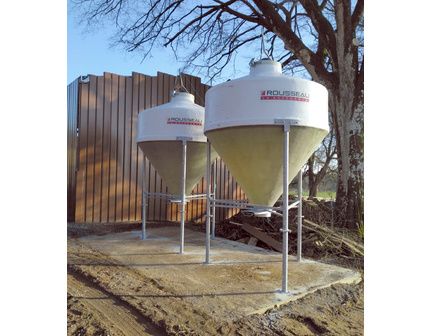 Silo d'aliment d'élevage à cône axial translucide - Ø1900 ou Ø2325 - Capacité 3.5, 5, 6.3 et 8m3 - Babystar 320 & 700_1