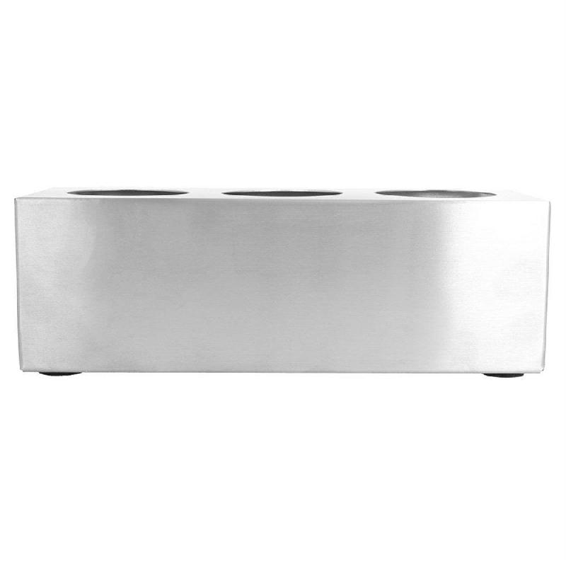 Support 3 flacons à sauces 240/360ml 23x8,5x8cm inox_1