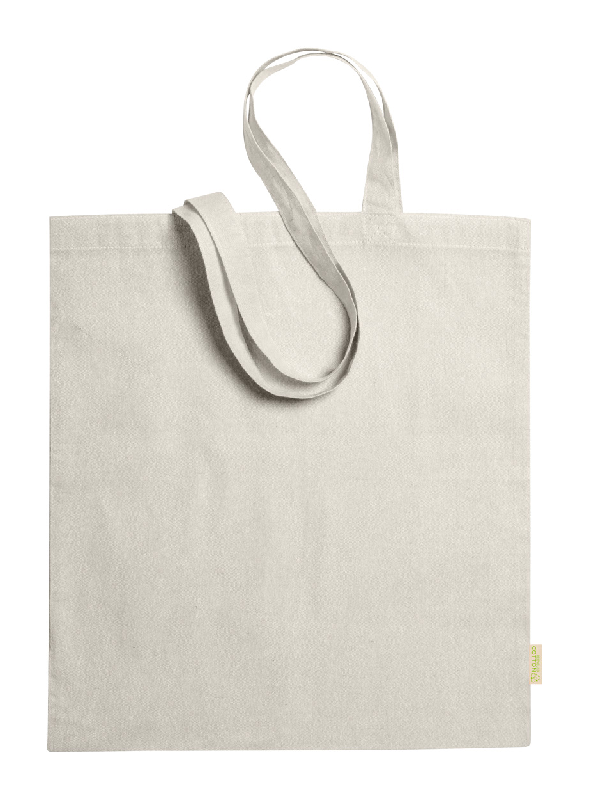 Tote bag en coton recyclé - anses longues - 100% coton recyclé - 120 g/m²_1