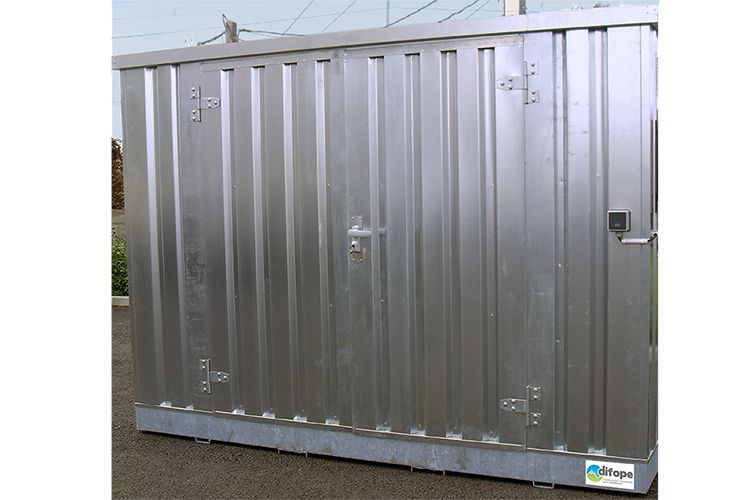 Bungalow de stockage isolé rétention intégrée - 3m x 2m_1