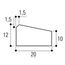 Caniveau simple pente CS1 CE 6,0 NFU P24 - Fabemi - béton, 1m_1