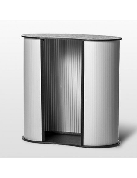 Comptoir d'accueil Lite - POPC Lite avec tablette en bois et impression HD_1